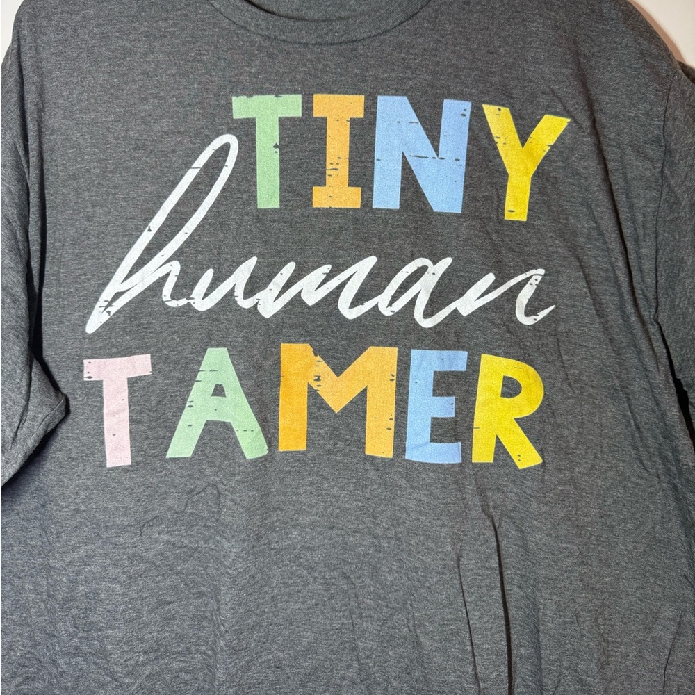 Tiny Human Tamer Graphic Unisex Men Womens  T-Shirt  2XL